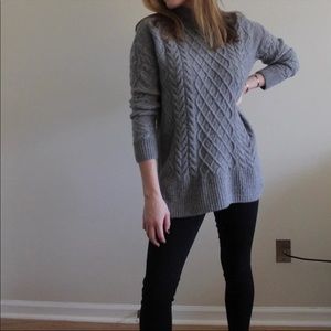 Lovely Mock-Turtleneck Sweater Dress